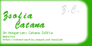 zsofia catana business card